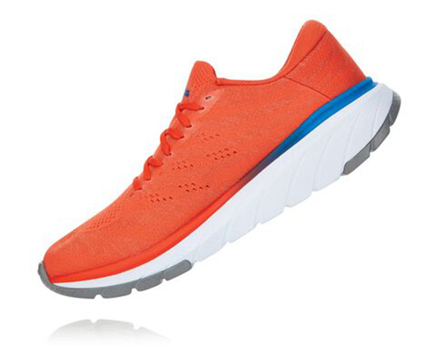 Hoka One One Running Shoes Mens Red - Cavu 3 - 65102GEWC